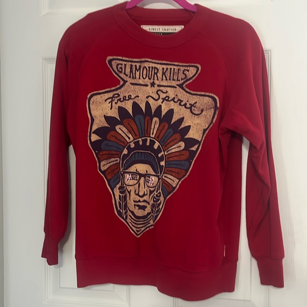 Glamour Kills Free Spirit Sweatshirt sz medium